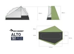 Sea To Summit Alto TR1 PLUS -Camping-Verkaufsladen Alto TR1P grund