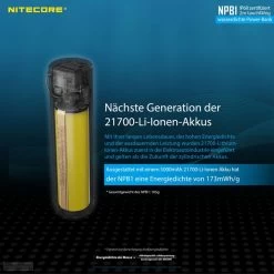 Nitecore Powerbank NPB1 5000 MAh -Camping-Verkaufsladen NC NPB1 3
