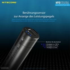 Nitecore Powerbank NPB1 5000 MAh -Camping-Verkaufsladen NC NPB1 5