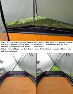 Tarptent Notch -Camping-Verkaufsladen Notch innenquer