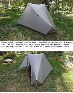 Tarptent Notch -Camping-Verkaufsladen Notch seitlich