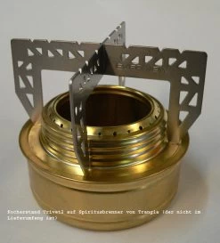 Evernew Cross Stand ´Trivet 2´ Topfhalter Für Spiritusbrenner -Camping-Verkaufsladen Trivet aufBrenner