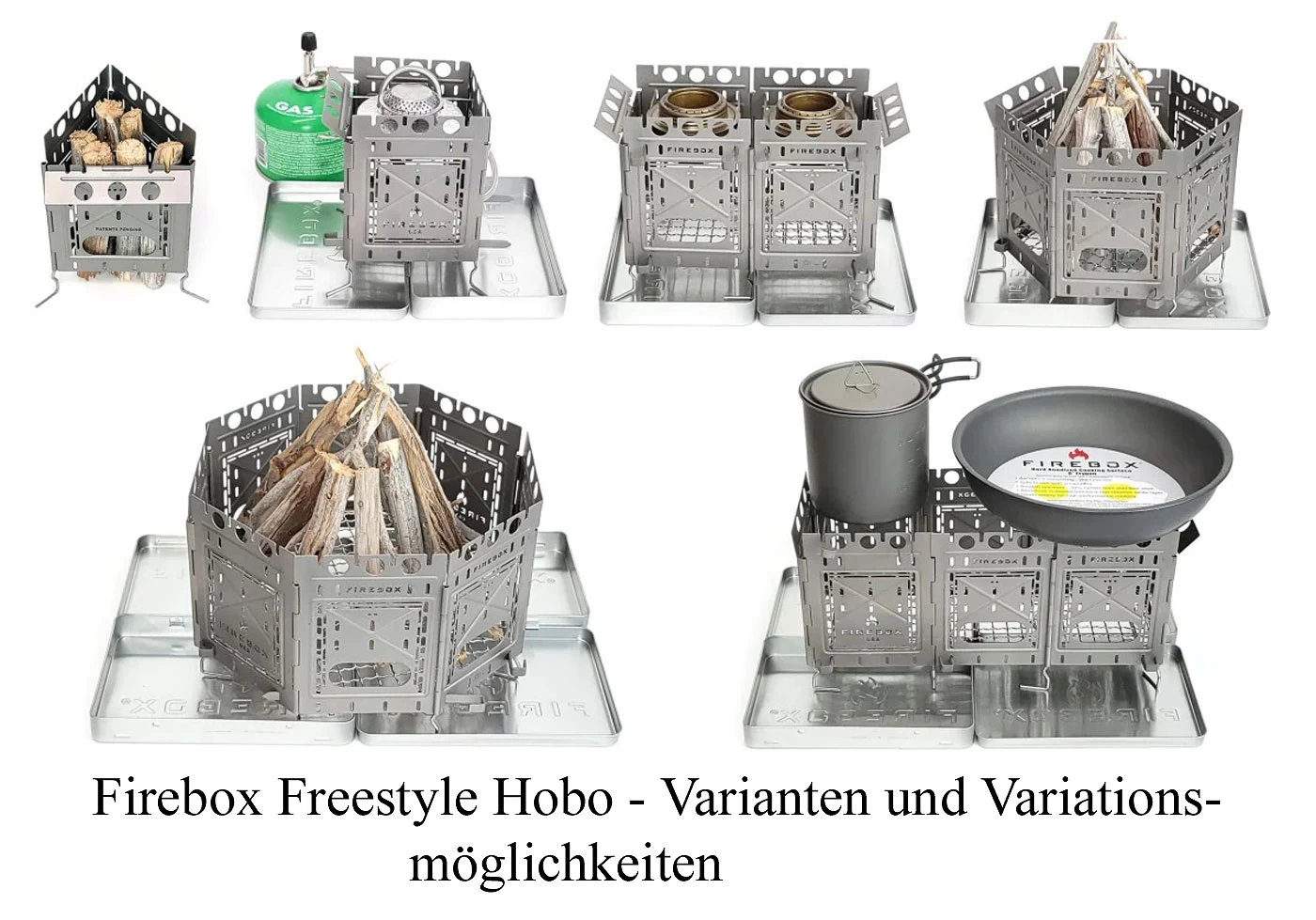 Firebox 4" Freestyle Stove Hobo Kit Stainless 4 Firebox 4" Freestyle Stove Hobo Kit Stainless – Bild 2