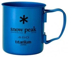 Snowpeak Single Cup 450 Titan Elox 6 Snowpeak Single Cup 450 Titan Elox -Camping-Verkaufsladen mg 043blue